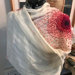 Anthropologie cotton and wool scarf 🧣